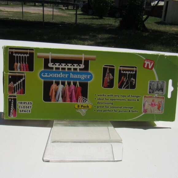 Wonder Hanger Closet Organizer 8 Pack As Seen on TV For Clothes/Purses/Belts - Picture 4 of 9
